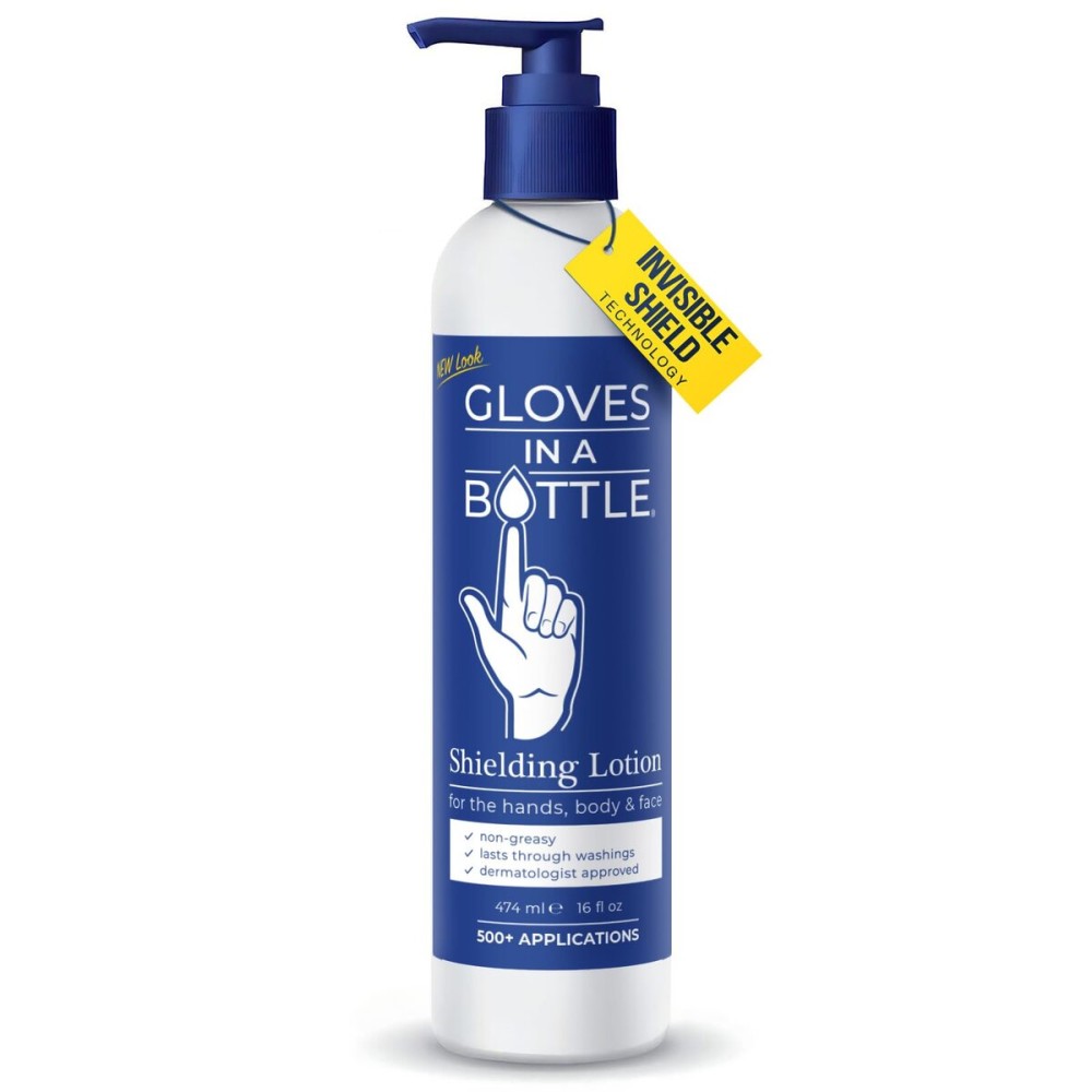Gloves In A Bottle Shielding Lotion for Dry Itchy Skin, 8 ounce (12 Pack)