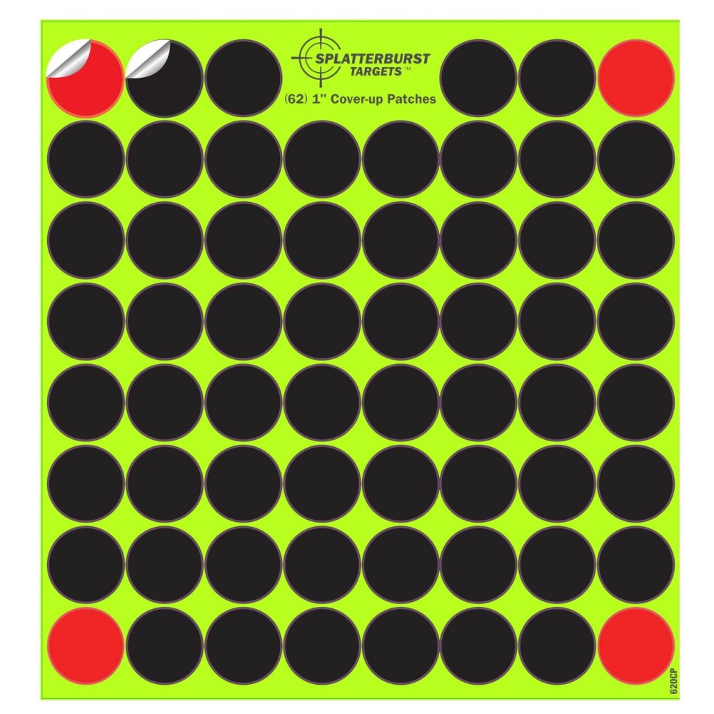 Splatterburst Targets 10 Pack - (620) 1 Self Adhesive Cover Up Patches - Made in The USA