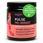 LEGION Pulse Pre Workout - All Natural Nitric Oxide Preworkout Drink to Boost Energy, Creatine Free, Naturally Sweetened, Beta Alanine, Citrulline, Alpha GPC (Watermelon)