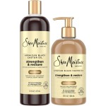 Shea Moisture Jamaican Black Castor Oil Clarifying Shampoo & Conditioner - Strengthen & Restore Sulfate-Free Shampoo & Conditioner Set with Shea Butter, ACV, and Peppermint Oil for Hair (2 Piece Set)