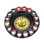 Bo Toys Glass Roulette Drinking Game Set - Casino Style With 2 Balls and 16 Glasses