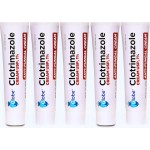 (5 Pack) Globe Clotrimazole Antifungal Cream 1% (1 oz) Relieves The itching, Burning, Cracking and Scaling associated with fungal infections, Compare to The Name Brand Active Ingredient