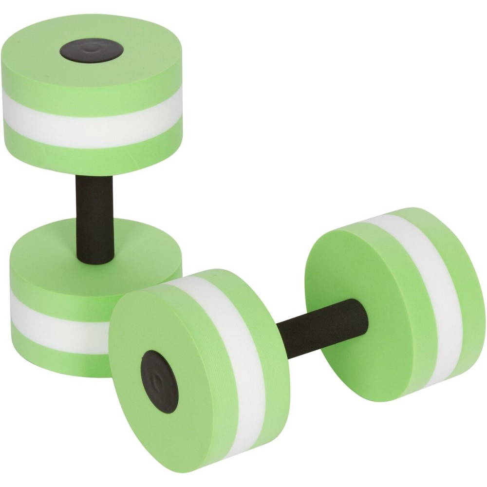 Trademark Innovations Lightweight Aquatic Exercise Dumbells - Set of 2 Foam - for Water Aerobics (Light Green)