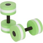 Trademark Innovations Lightweight Aquatic Exercise Dumbells - Set of 2 Foam - for Water Aerobics (Light Green)