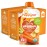 HAPPYTOT Organics Stage 4 Baby Food Pouches, Gluten Free, Vegan Snack, Love My Veggies, Fruit & Veggie Puree, Carrot, Banana, Mango & Sweet Potato, 4.22 Ounce (Pack of 16)