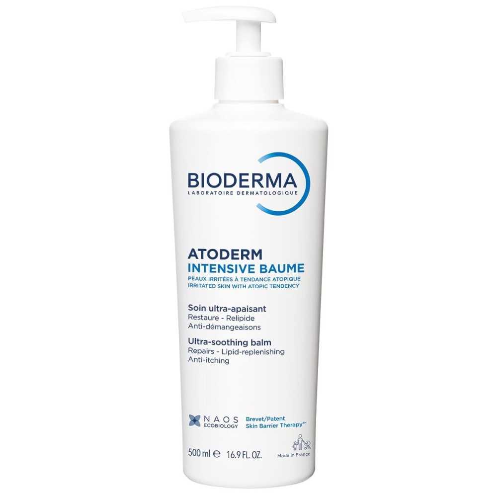 Bioderma Atoderm Intensive Balm Ultra-Nourishing Body Cream for Dry Skin, 16.9 Fl Oz