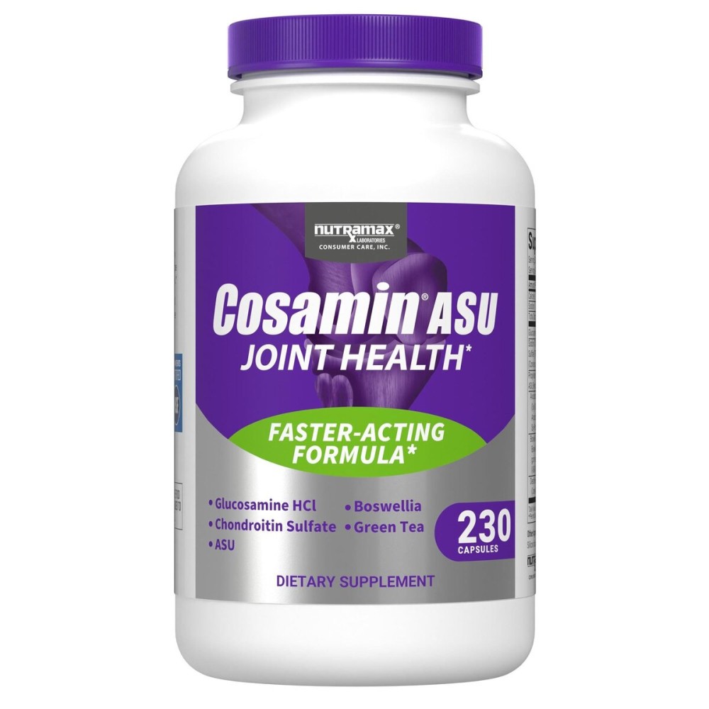 Nutramax Laboratories Cosamin ASU Joint Health Supplement with Glucosamine, Chondroitin & ASU for Adult Men & Women, Joint Supplement, 230 Capsules
