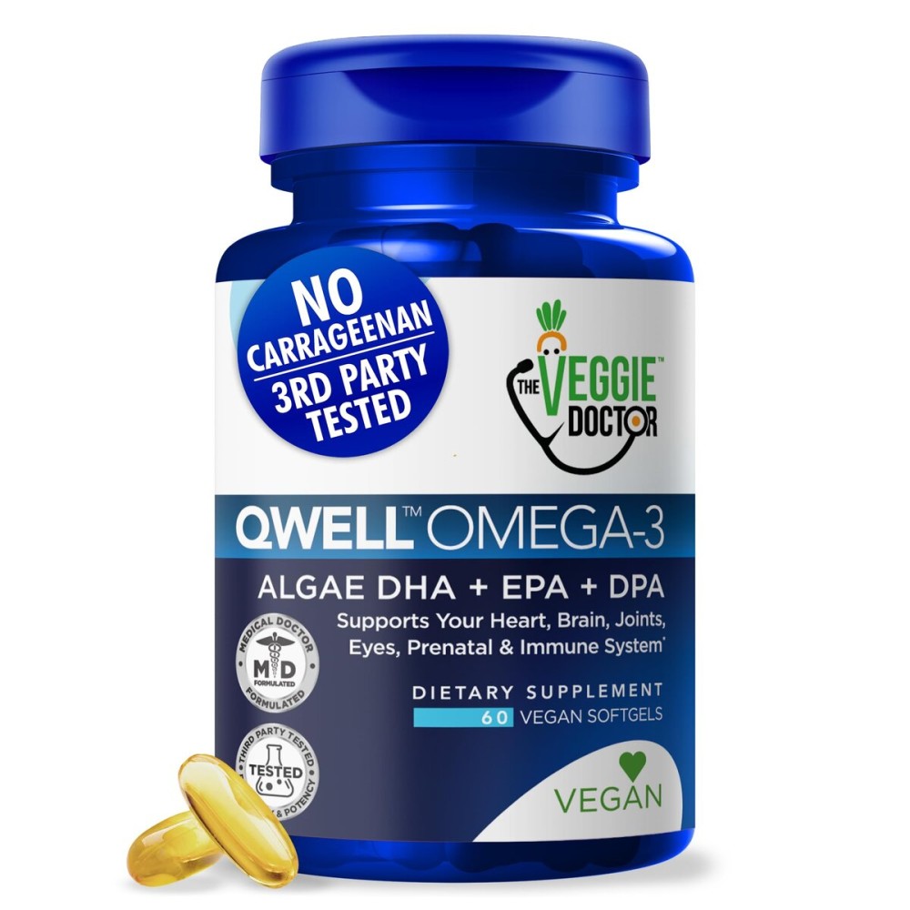Vegan Omega 3 Supplement - Algae Omega 3 with DHA EPA DPA - Vegan Capsules from Algal - Fish Oil Alternative - Plant-Based Algae Oil Formula - Non-GMO, Carrageenan-Free, High Strength
