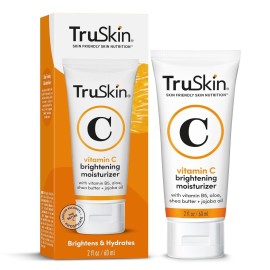 TruSkin Vitamin C Cream for Face - Brightening Moisturizer, Anti Aging, Hydrating, Skin Wrinkle Cream - Vitamin B5, Vitamin E, Jojoba Oil, Aloe Vera & Green Tea, 2 Fl Oz