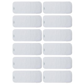Babygoal Reusable Cloth Diaper Inserts Pack of 12, Absorbent & Breathable Liners, 3-Layer Microfiber Inserts for Cloth Diapers 12T