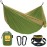 Wise Owl Outfitters Hammock for Camping Double Hammocks Gear for The Outdoors Backpacking Survival or Travel - Portable Lightweight Parachute Nylon DO Green & Khaki
