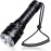 Genwiss Scuba Diving Flashlight Dive Torch 2000 Lumen Waterproof Underwater XM-L2 LED Submarine Lights Holder with Charger for Under Water Deep Sea Cave at Night