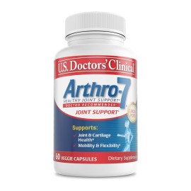 U.S. Doctors Clinical Arthro-7 - Clinically Proven Joint Support Complex with Turmeric, MSM, Collagen, Bromelain for Flexibility, Mobility, and Strong Cartilage - 60 Capsules - 15/30-Day Supply