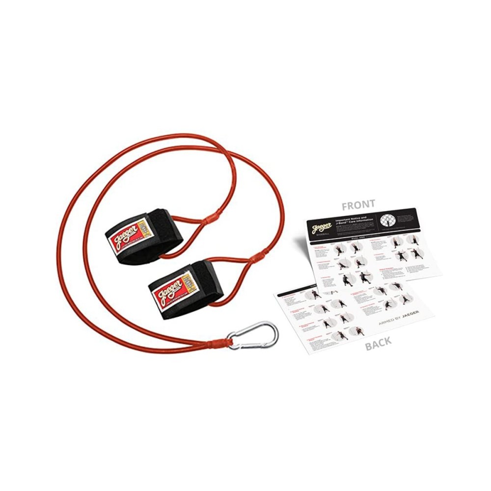 Jaeger J-Bands Resistance Bands for Pitchers. Baseball & Softball Pitching Trainer and Arm Trainer. Pitching Bands for Throwing. Training Equipment with Laminated Instruction Sheet