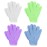Linda Exfoliating Bath Gloves, Pack of 4