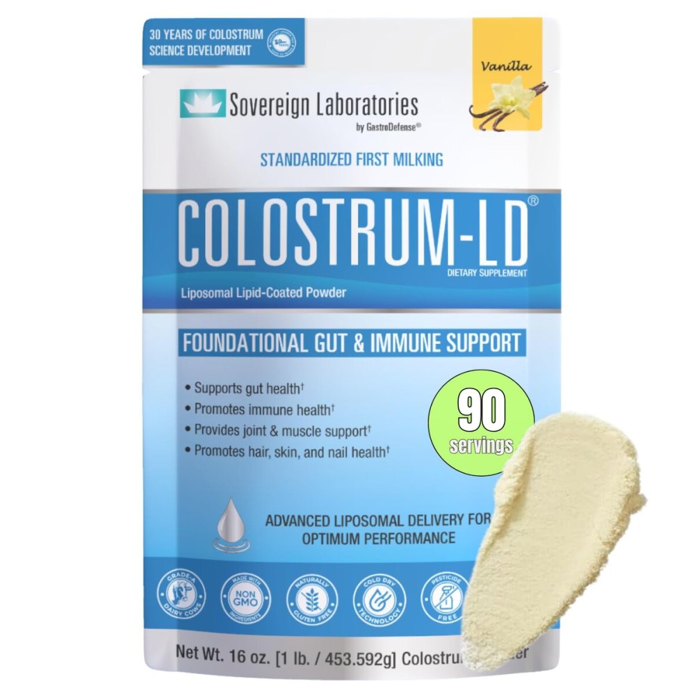 Vsano Colostrum-LD Powder, Natural Vanilla Flavor :: 16oz/453g,