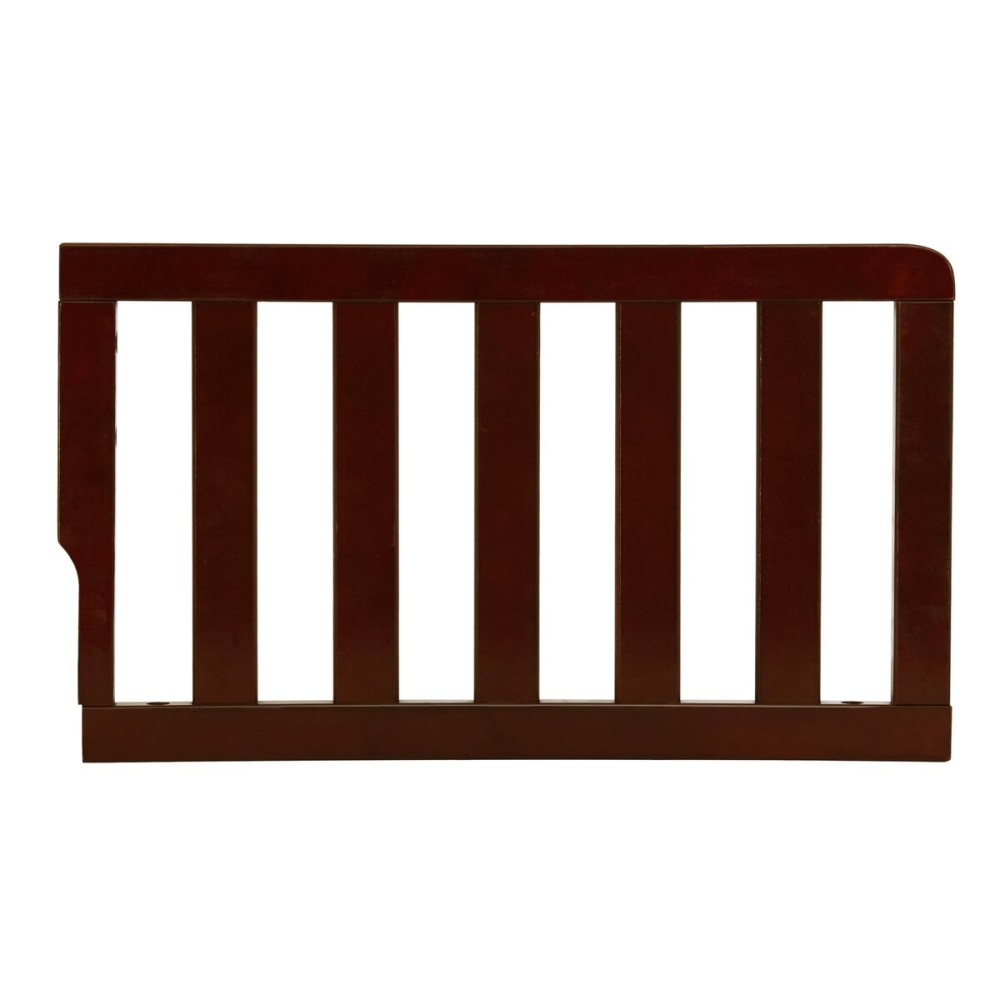 Dream On Me Convertible Crib Toddler Guard Rail in Espresso, Converts Cribs to Toddler Beds, Solid Wood Construction
