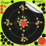 Splatterburst Targets - 12 inch Adhesive Stick & Splatter Reactive Shooting Targets - Rifle, Pistol, Airsoft, BB Gun, Pellet Gun, Air Rifle (10 Pack)