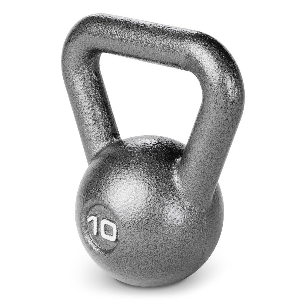 Marcy Hammertone Kettlebells, Ideal Workout Weights For Home Gym, Cast Iron, Black, 10lbs HKB-010