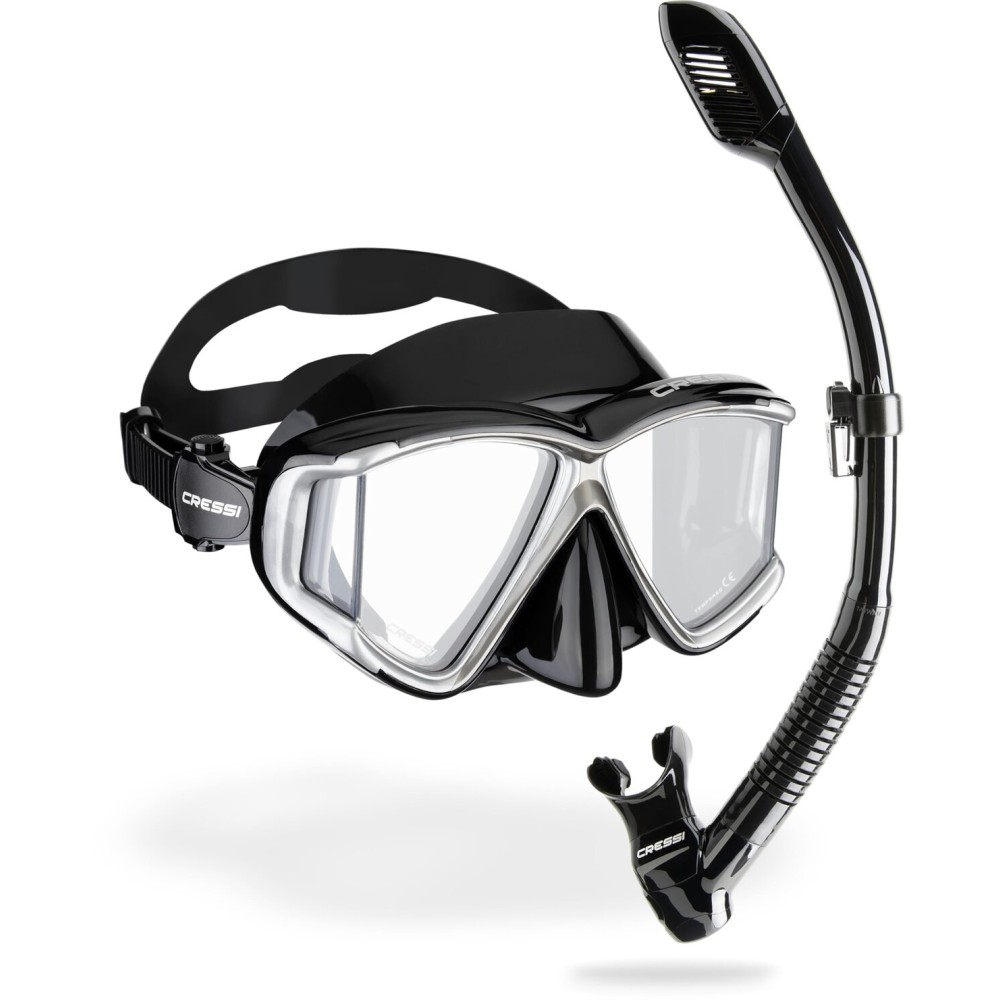 Cressi Pano 4 & Supernova Dry, Black/Silver