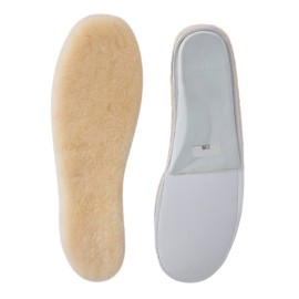 ABUSA Sheepskin Insoles Women\'s Premium Think Wool Fur Fleece Inserts Cozy & Fluffy 9 1 Pack