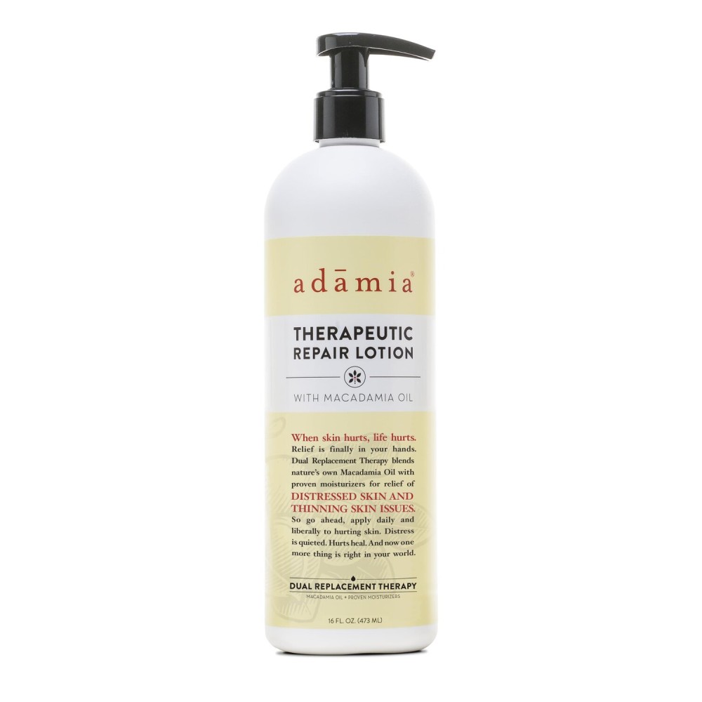 Adamia Therapeutic Repair Lotion with Macadamia Nut Oil and Promega-7, Fragrance Free, Paraben Free, Non GMO, 16 Fl Oz (355337-BC00395319)