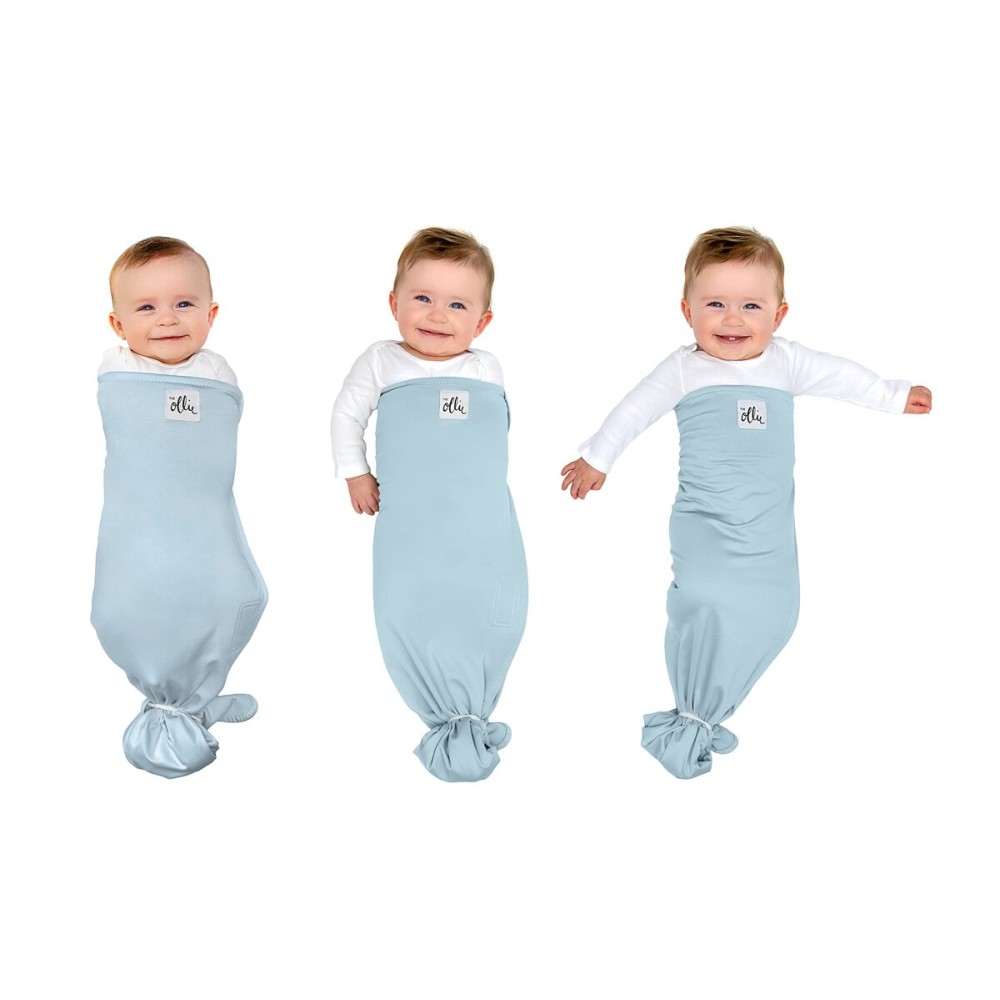 The Ollie Swaddle - Adjustable Baby Swaddle for Newborns | Pediatrician-Approved for Safe Sleep | Easy Closure | Arms-Out | Lightweight, Machine-Washable | Easy Diaper Access