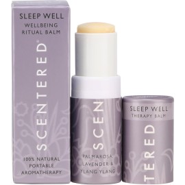 Scentered Aromatherapy Balm Stick - Sleep Well Lavender Essential Oil Roll On to Help Sleep - Natural Sleep Aid with Palmarosa & Ylang Ylang - Self-Care Stocking Stuffers for Women