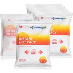 PrimaCare PHP-45 Instant Heat Pack for Emergency Heat Therapy, 4 x 5, Pack of 24