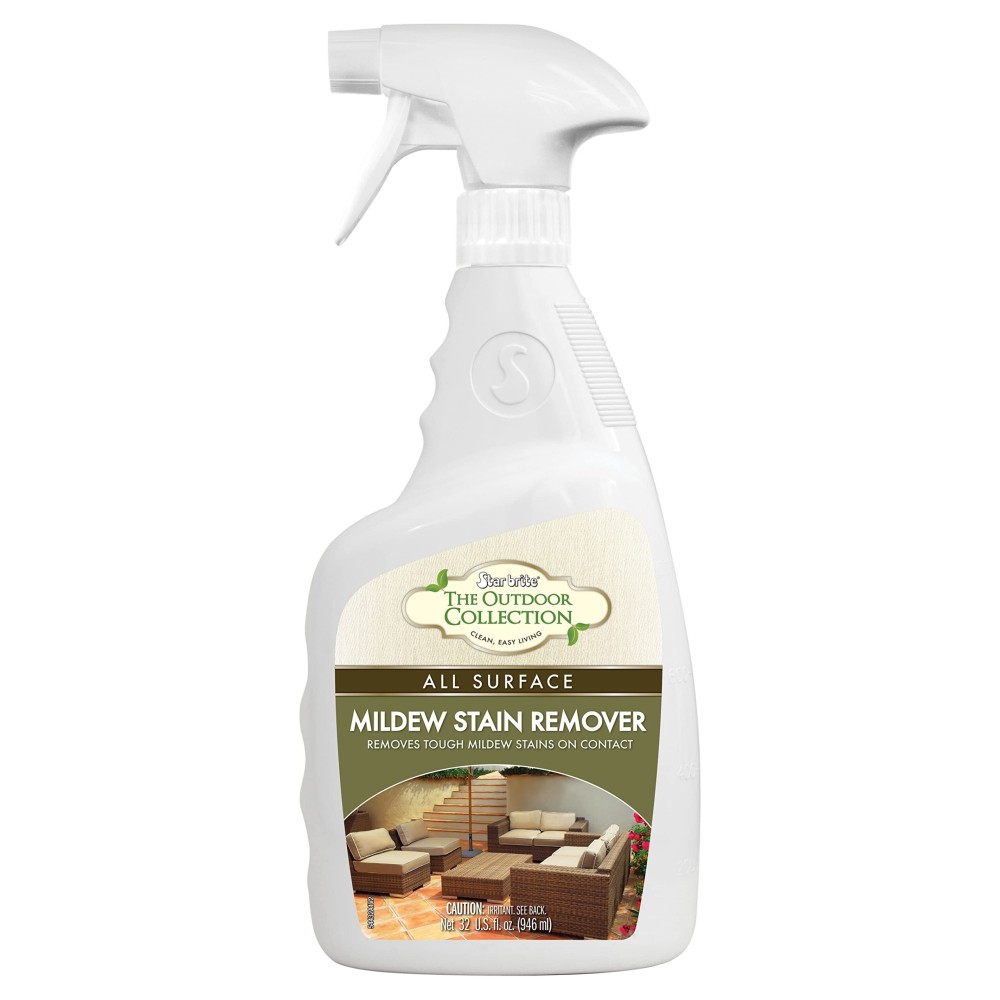 STAR BRITE Outdoor Collection All Surface Mold Stain & Mildew Stain Remover Spray - Cleans & Removes Stains on Contact - 32 OZ Spray (054432)