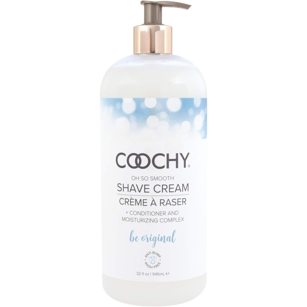 Coochy Intimate Shaving Cream | Shave Conditioner & Moisturizer for Face & Body | Ideal for Sensitive Skin Care, Anti-Bump | Be Original, 32 oz