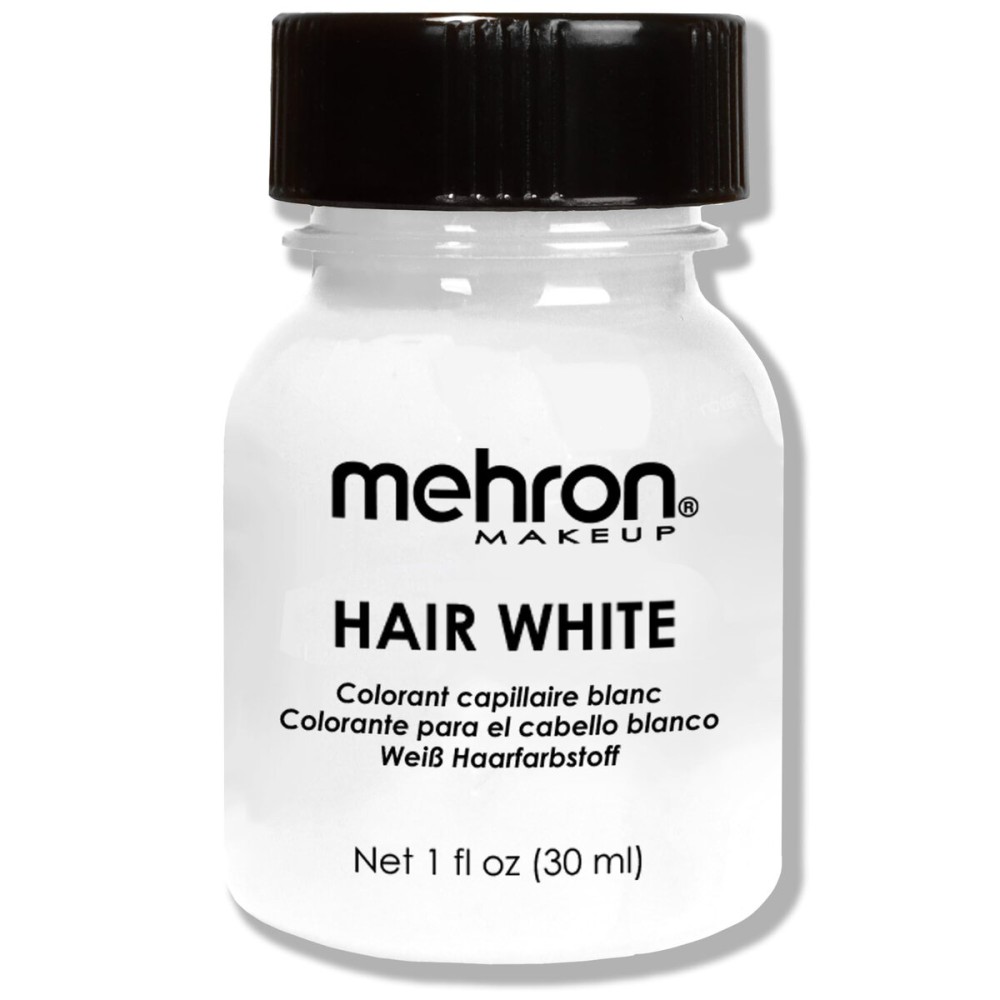 Mehron Makeup Hair White with Brush (1 oz)