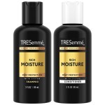 TRESemm Travel Essentials, Rich Moisture Shampoo and Conditioner Set, Hydrating Hair Detangler with Hyaluronic Acid, 3 Oz Ea