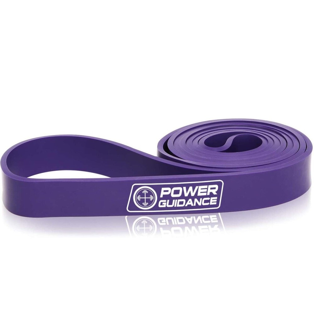 POWER GUIDANCE Pull Up Assist Bands - Stretch Resistance Band - Mobility Band - Powerlifting Bands - by Perfect for Body Stretching, Powerlifting, Resistance Training (Purple)