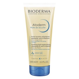 Bioderma - Atoderm - Shower Oil - Moisturizing and Nourishing Body and Face Wash - for Family with Very Dry Sensitive Skin 3.33 Fl Oz