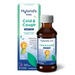 Hyland\'s Kids Cold and Cough, Nighttime Grape Flavor Cough Syrup Medicine for Kids Ages 2 and up, Decongestant, Sore Throat, and Sleeplessness Relief of Common Cold Symptoms, 4 Fl Oz