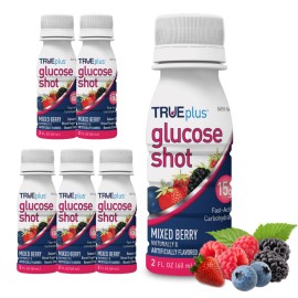 TRUEplus Glucose Shots 6 bottles - Mixed Berry
