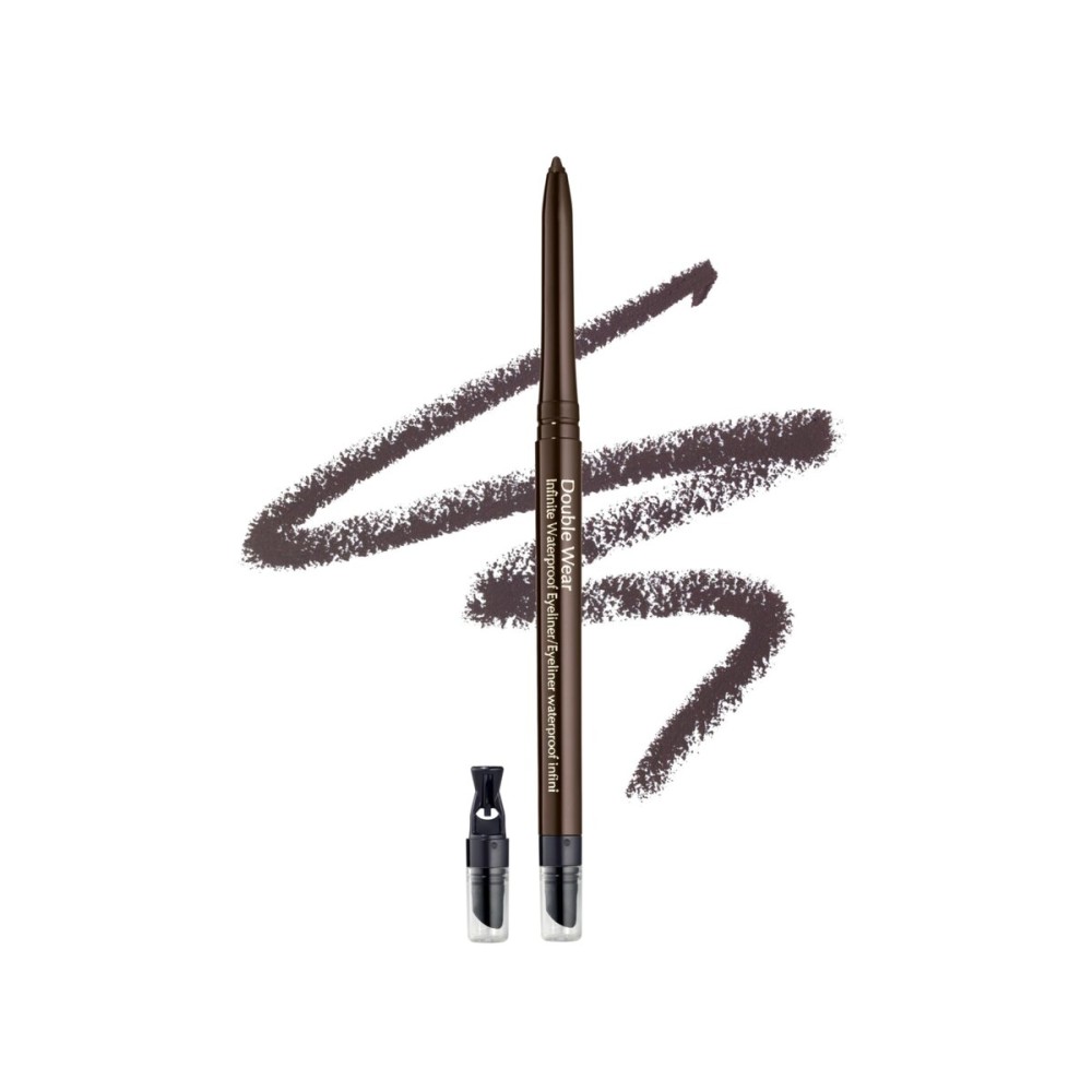 Este Lauder Double Wear Long-Lasting Infinite Waterproof Eyeliner Pencil | Includes Built-In Sharpener, 02 Espresso