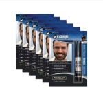 Blackbeard for Men Instant Beard Color - All Day Beard, Mustache, Eyebrow, and Sideburns Color - Temporary, Hypoallergenic Beard Dye Alternative - Up to 45 applications - Brown/Black, 6 Pack
