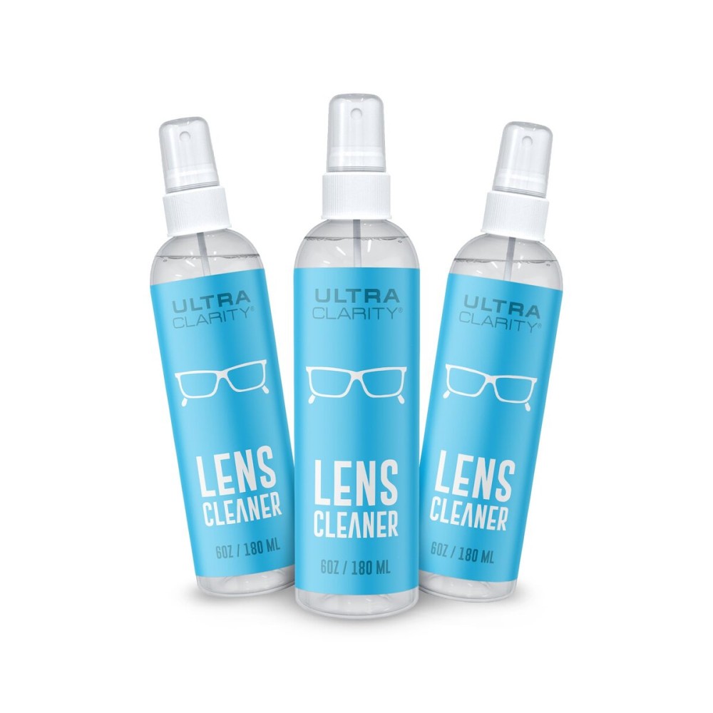 Powered by Nano Magic Eyeglass Lens Cleaning Spray 6 oz (3 Pack) | Professional Grade Formula, Silicone-Free | for Glasses, Phone, Electronic Screens, Optic Surfaces, Coated Surfaces - Made in USA