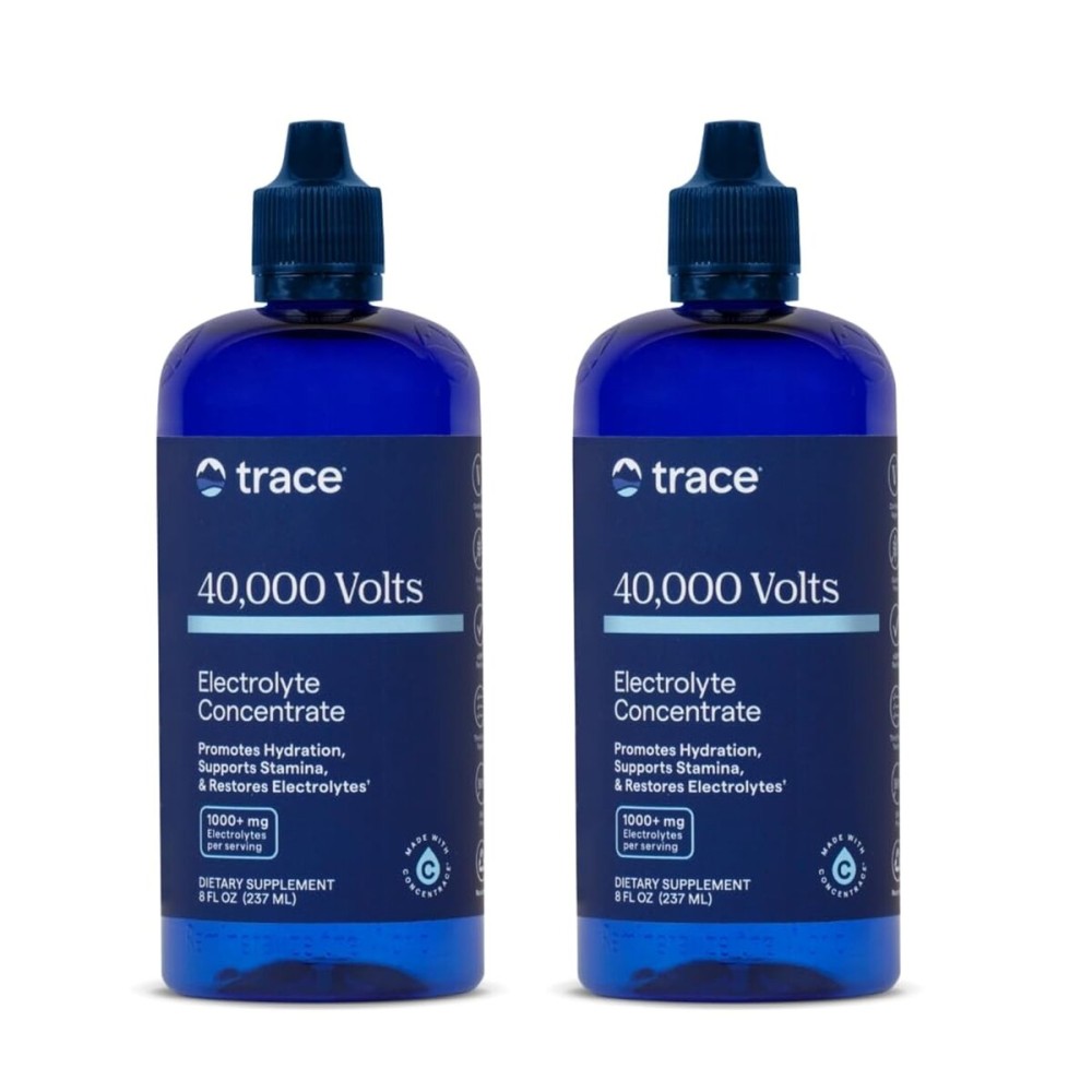 Trace Minerals 40,000 Volts - Supports Hydration, Energy, Muscles, Stamina, and Endurance - Liquid Multimineral and Electrolyte Concentrate with Ionic Magnesium, Sodium, Potassium (96 Servings)