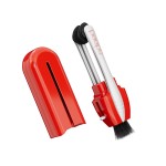 CarbonKlean Peeps Eyeglass Lens Cleaner - Efficient and Durable Carbon Microfiber Technology - Exclusively Used by NASA - 500 Uses (Injected Red)