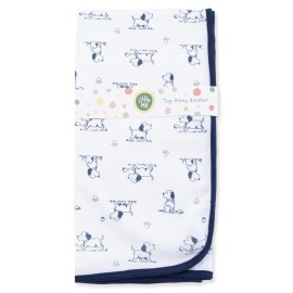 Little Me Blankets for Baby Boys\' Puppy Toile Swaddling Receiving Blanket