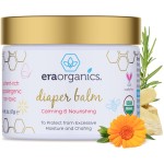 Era Organics Baby Diaper Balm - USDA Organic Ointment Cream Extra Soothing and Nourishing for Dry, Sensitive Skin - All Natural to Help Excess Moisture, Rash or Chafing