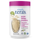 Simply tera\'s Pure Whey Protein Powder - Grass Fed Vanilla Whey Protein Powder, Clean, Made Without Artificial Sweeteners, Non-GMO, Kosher, rBGH-Free, Soy-Free - 24 Oz