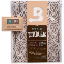 Boveda Portable Travel 2-Way Humidity Resealable Bag - Waterproof & Dustproof - Preloaded with 69% RH Pack - Patented Technology - Large Storage for 60-80 Items - 1 Count