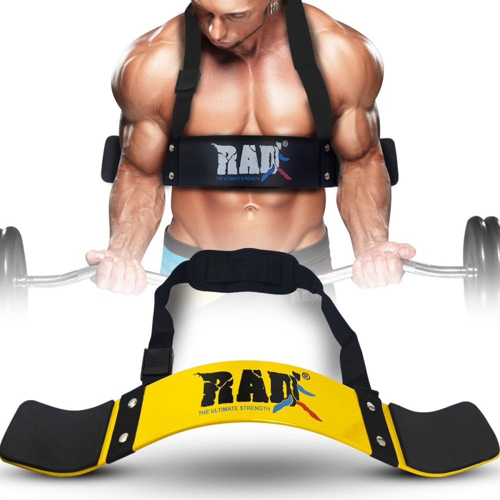 RAD Heavy Duty Arm Blaster for Biceps & Triceps Strength Training Arm Machines Isolator for Big Arms Bodybuilding & Weight Lifting