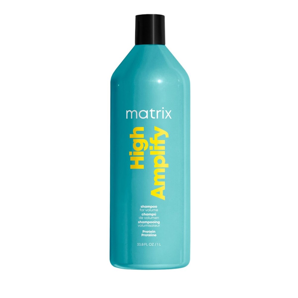 Matrix High Amplify Volumizing Shampoo - Instant Lifts and Cleanses Hair For Volume & Strength, Lightweight & Silicone-Free Formula, Boost Structure in Fine, Thin & Limp Hair With Protein, 33.8 Fl Oz