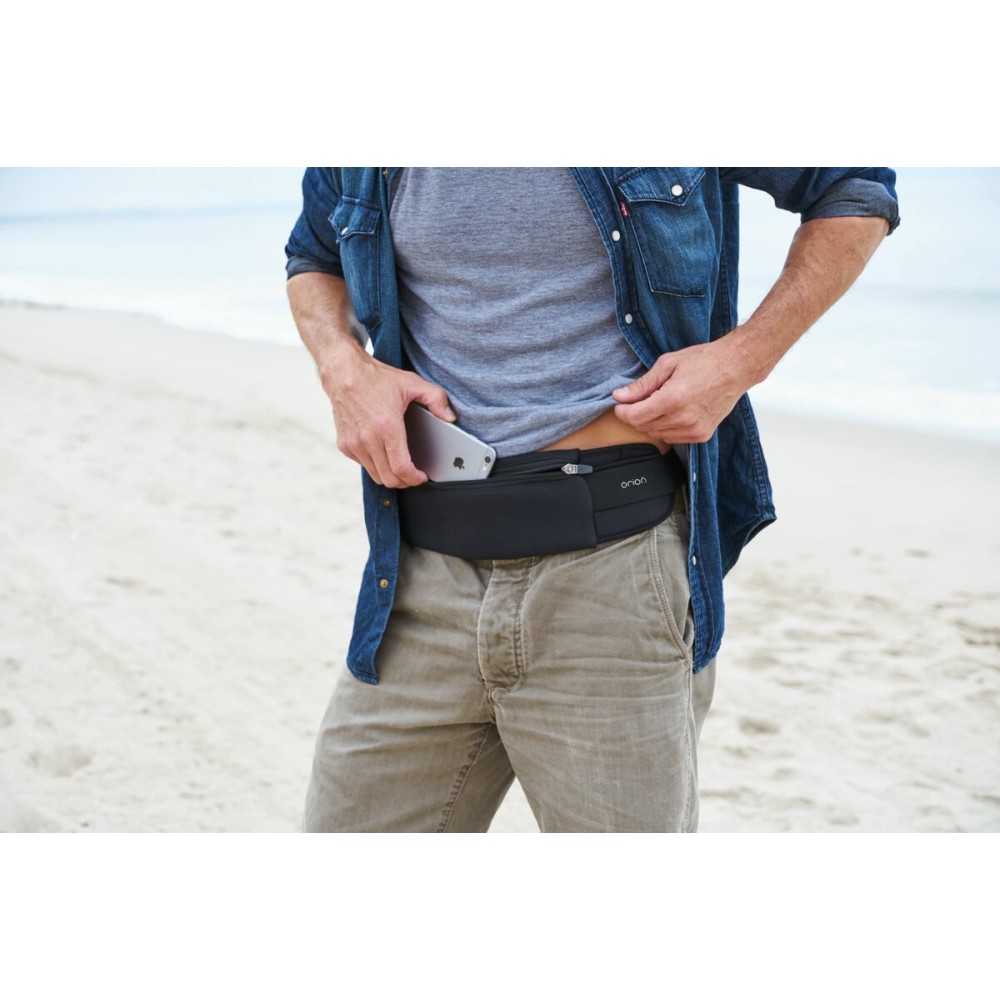 The Belt of Orion Running Belt & Slim Fanny Pack for Men & Women Anti-theft Passport Holder & Money Belt For Travel - Comfortable Phone Holder For Running, Hiking, & at the GYM - Classic 9x3.5