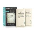 AHAVA Moisturizing Dead Sea Salt Soap, Duo Set - Face & Body Cleansing Bar to Moisture Skin, Enriched with Exclusive Blend of Dead Sea Osmoter & Dead Sea Salt, 6.8 Oz, Product Appearance May Vary